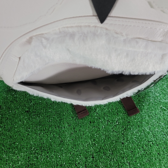 Harry Potter Hedwig Owl Faux Leather School Backpack Bag White Brown Padded New - Picture 5 of 12